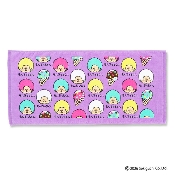 【8月新発売】フェイスタオル もんちっちくんさんカラーズ