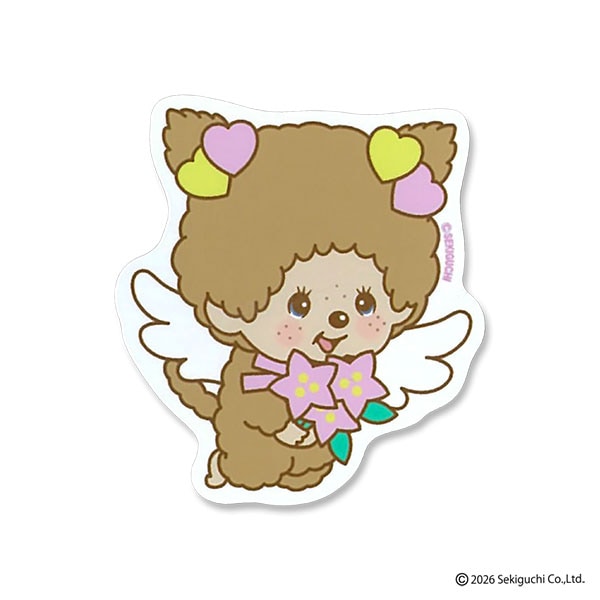 ビニールステッカー MONCHHICHI GIRL エンジェル