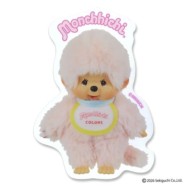 ビニールステッカー MONCHHICHI COLORS LIGHT PINK
