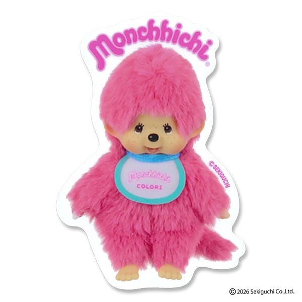 ビニールステッカー MONCHHICHI COLORS PINK