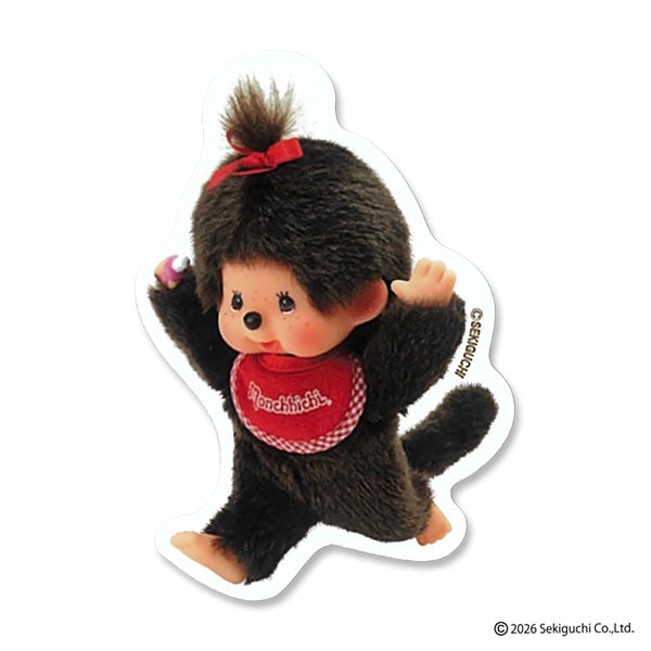 ビニールステッカー MONCHHICHI GIRL エンジョイ