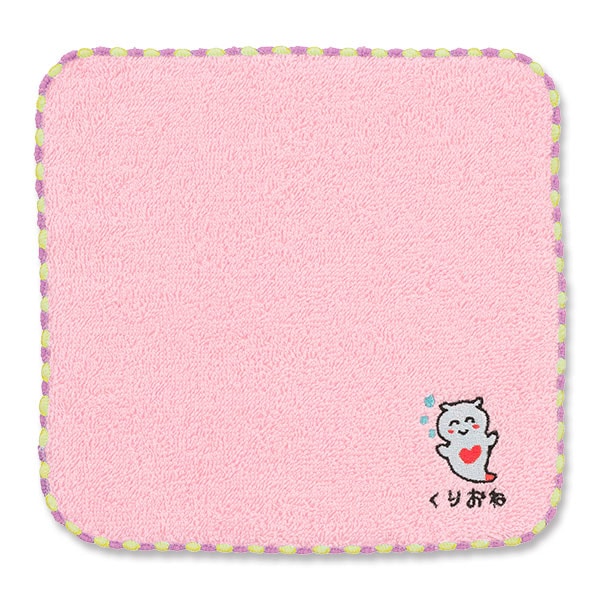おえかきさん ミニタオル くりおねさんピンク