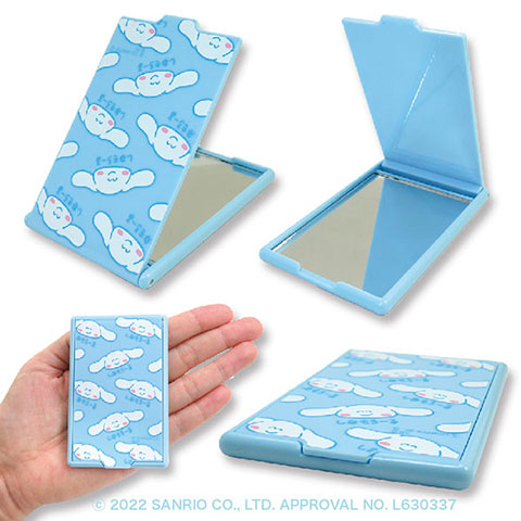 コンパクトミラー ぽむぽむぷりん と しなもろーる と ぽちゃっ