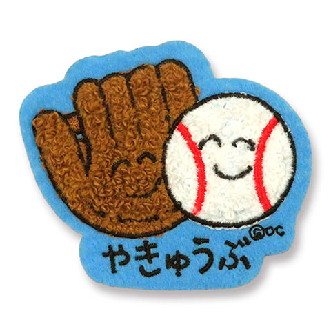 もこもこわっぺんすてっかー やきゅうぶさん