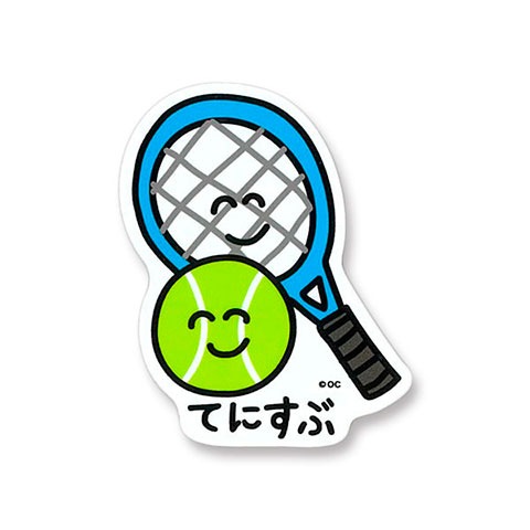 ぶかつだおえかきさんビニールステッカー てにすぶさん