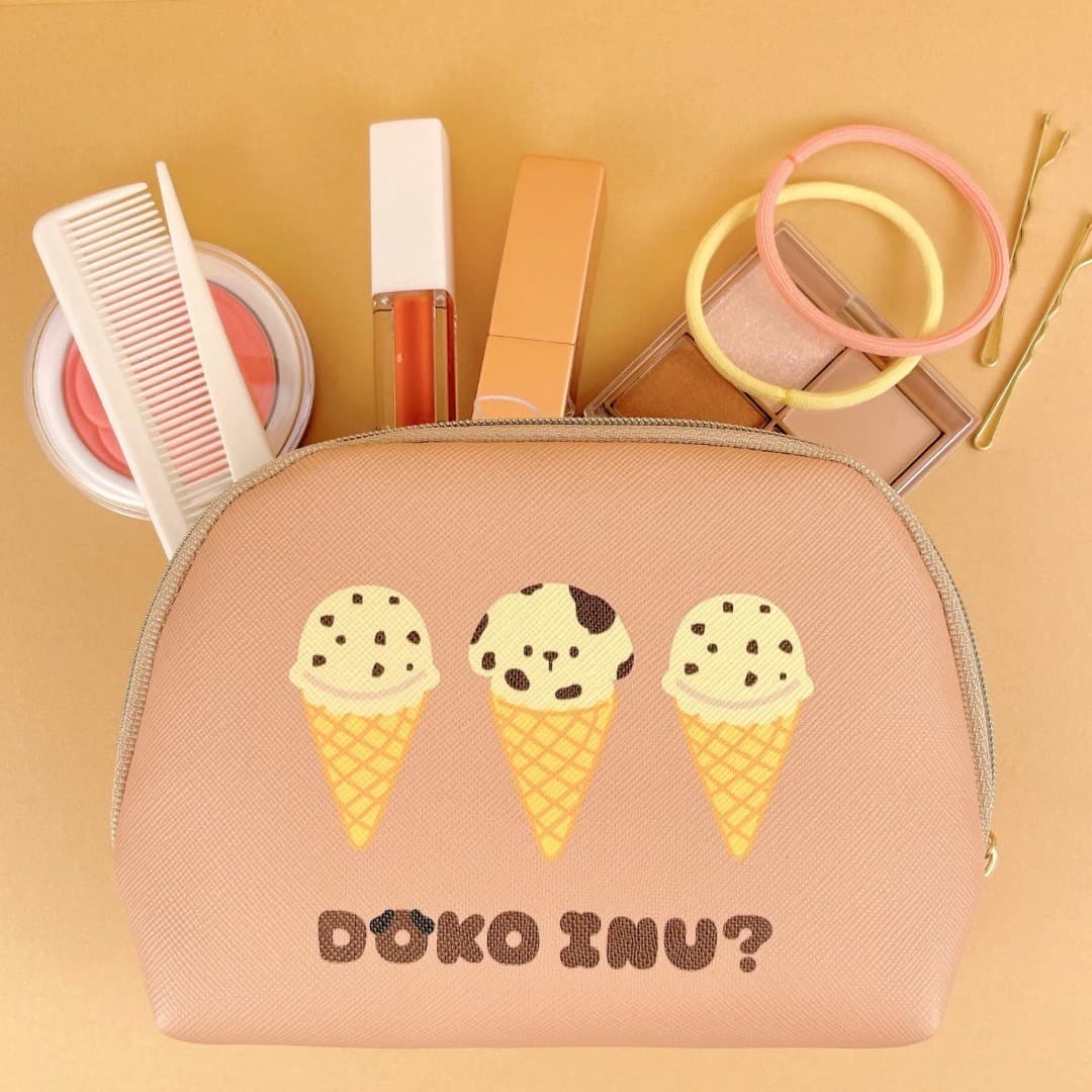 ティッシュポーチ ドコイヌ アイスクリーム