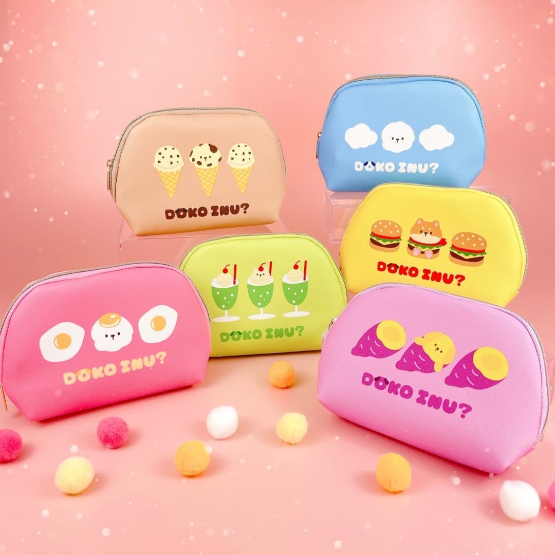 ティッシュポーチ ドコイヌ アイスクリーム