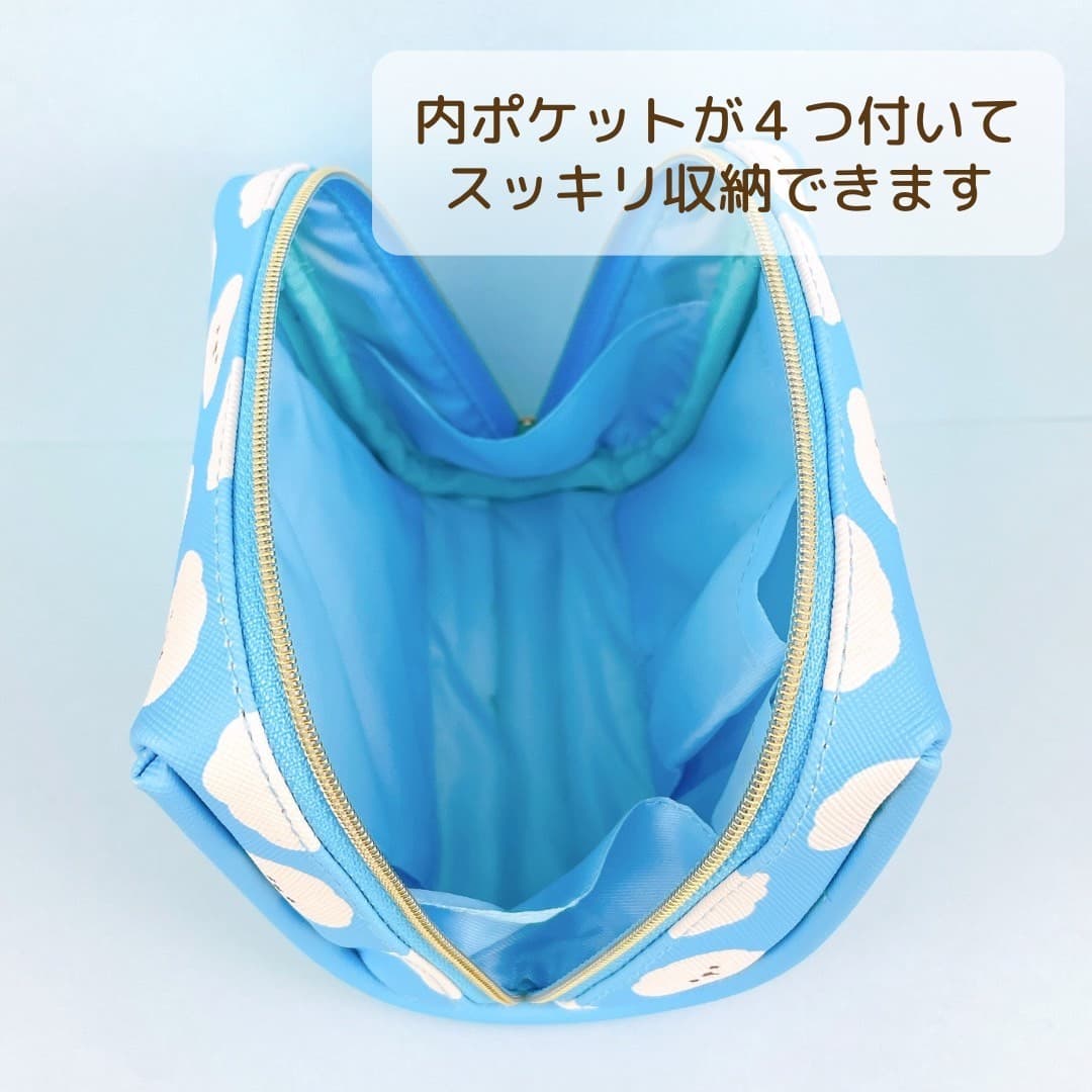 コスメポーチ ドコイヌ くも