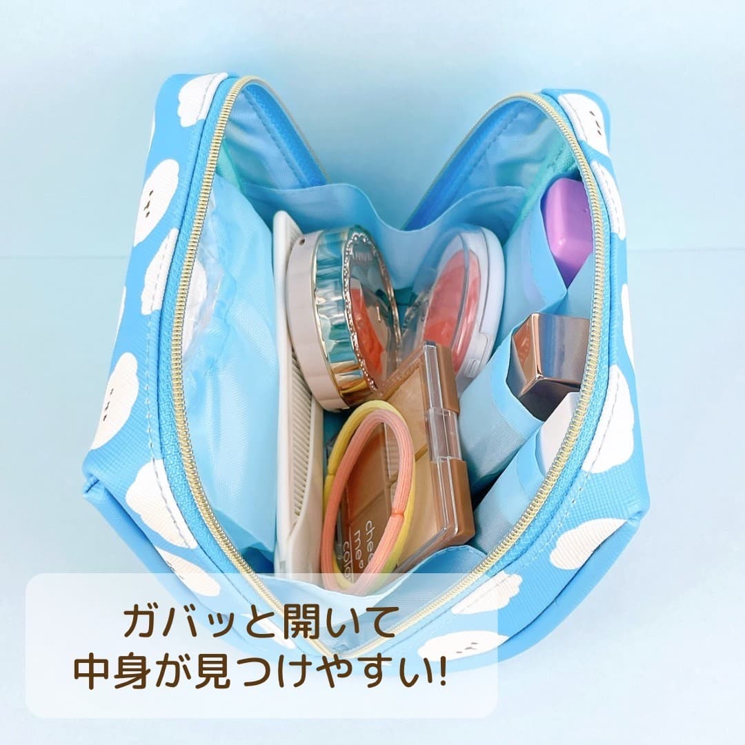 コスメポーチ ドコイヌ くも