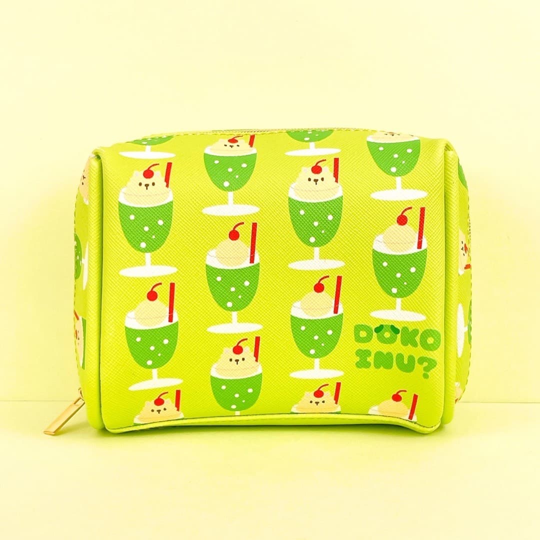 コスメポーチ ドコイヌ クリームソーダ