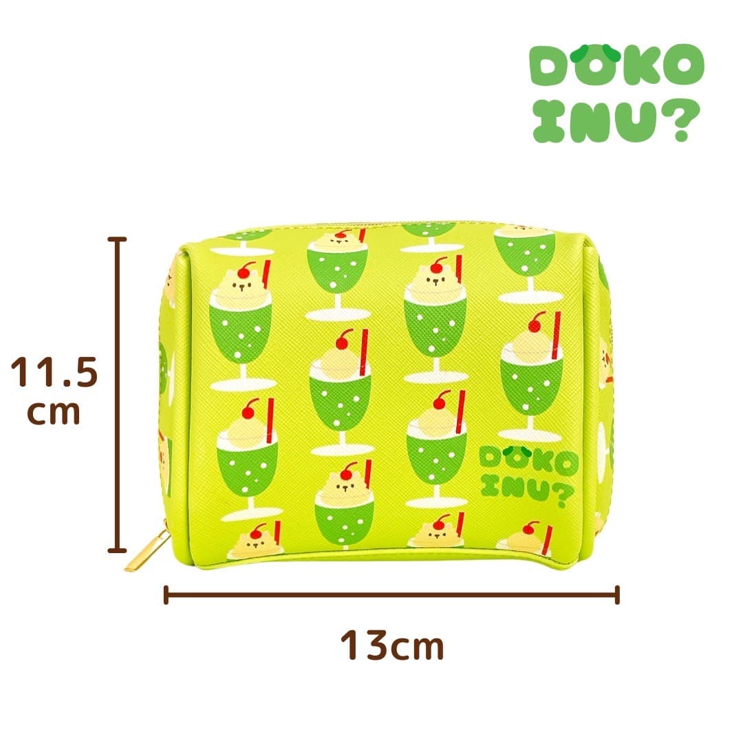 コスメポーチ ドコイヌ クリームソーダ