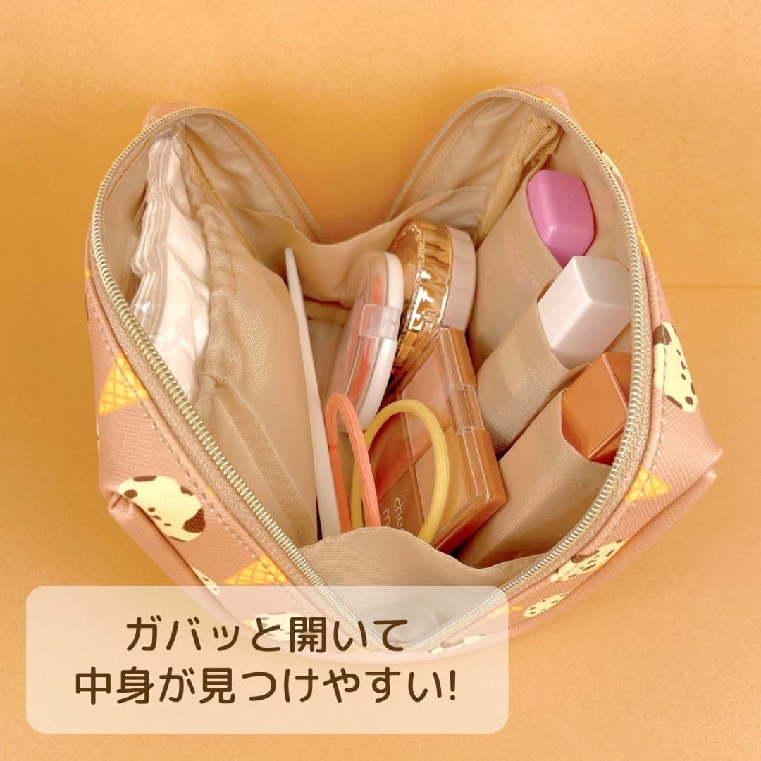 コスメポーチ ドコイヌ アイスクリーム