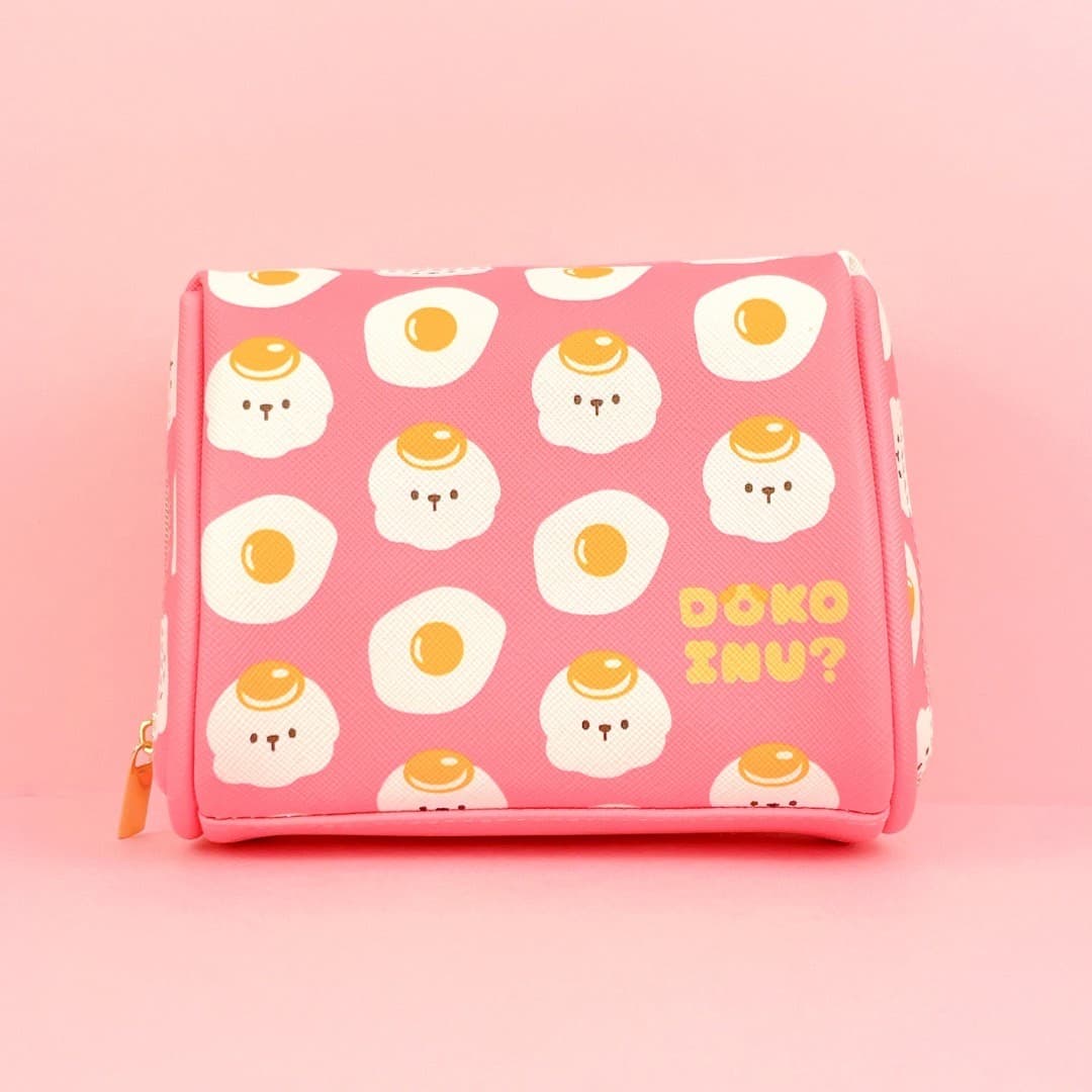 コスメポーチ ドコイヌ 目玉焼き