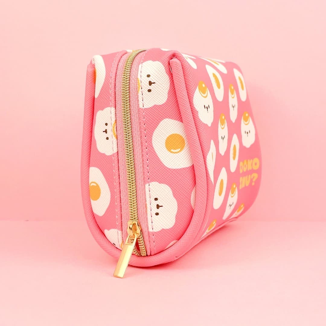 コスメポーチ ドコイヌ 目玉焼き