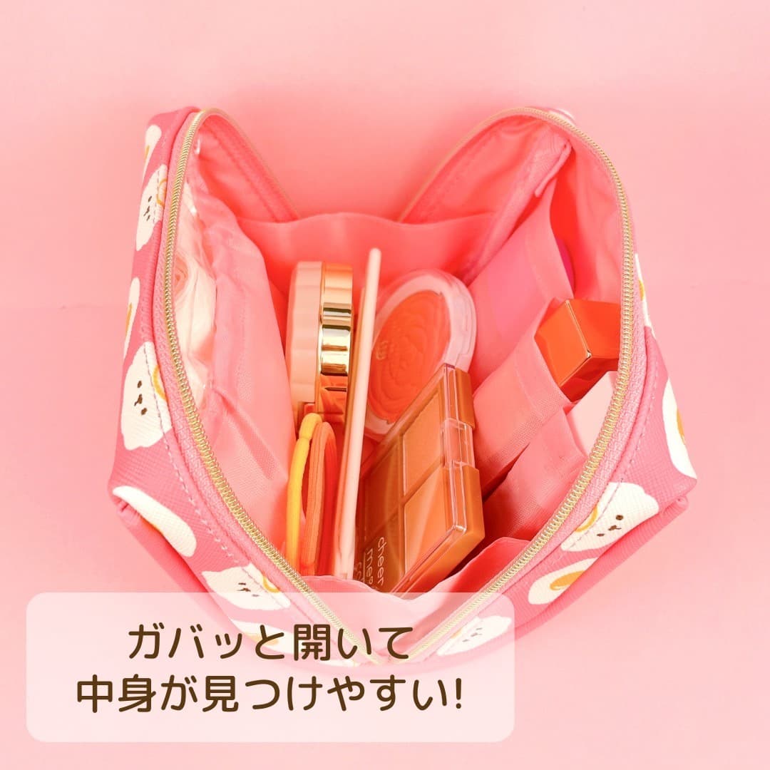 コスメポーチ ドコイヌ 目玉焼き