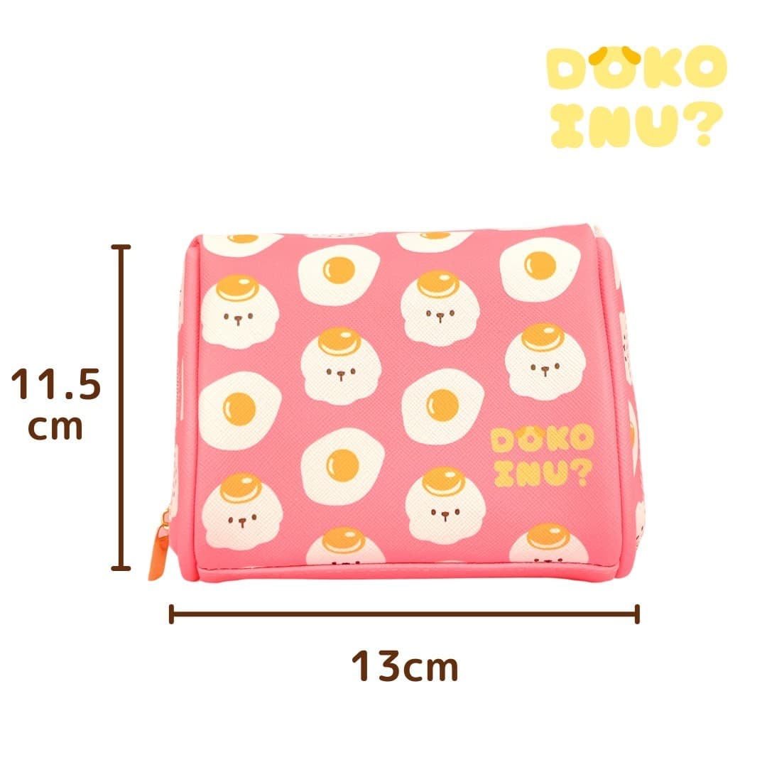 コスメポーチ ドコイヌ 目玉焼き