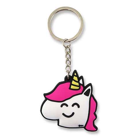 キーホルダー　ユニコーン　パープル　ラバー 474301-co.jpg