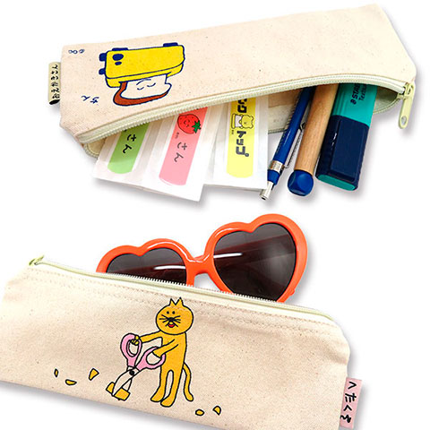 スリムポーチ ぱんさんちゃりできた