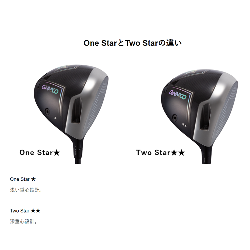 GINNICO   MODEL02C DRIVER TwoStar★★　/　シンカグラファイト  NEO LOOP EXCERIDE LX