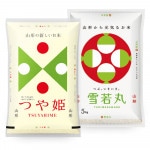 つや姫・雪若丸 各5kgセット (計10kg) 山形県産 令和7年産