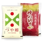 新米 つや姫・ゆめぴりか 各2kgセット (計4kg) 山形県産 北海道産 令和8年産