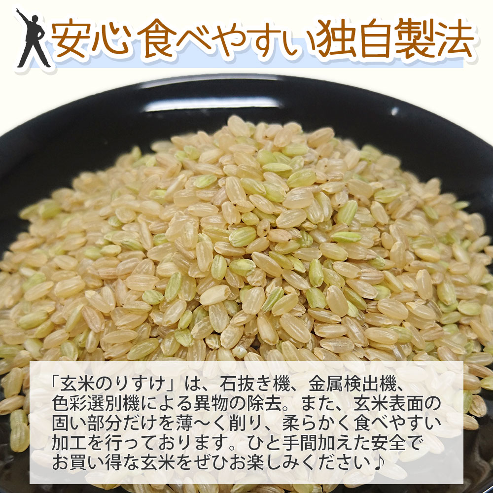 玄米のりすけ 10kg (5kg×2袋) 国内産