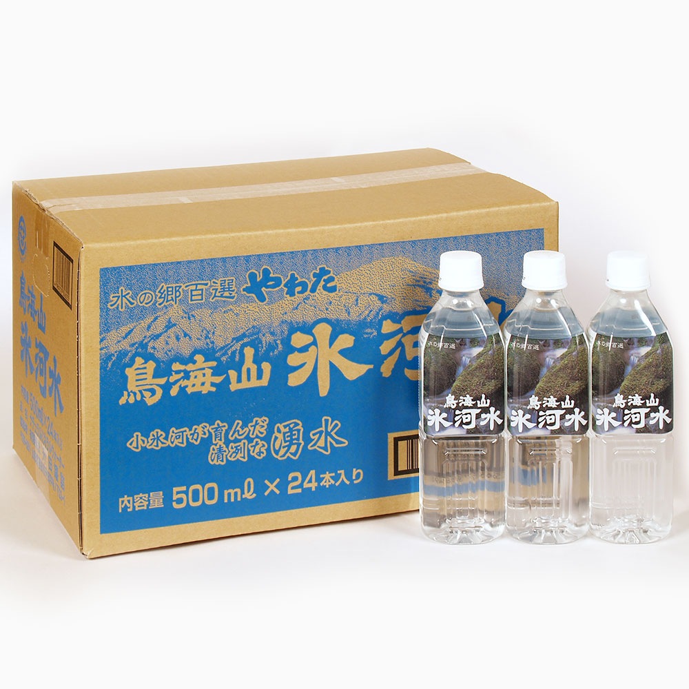 鳥海山氷河水　500ml×24本入り ミネラルウォーター