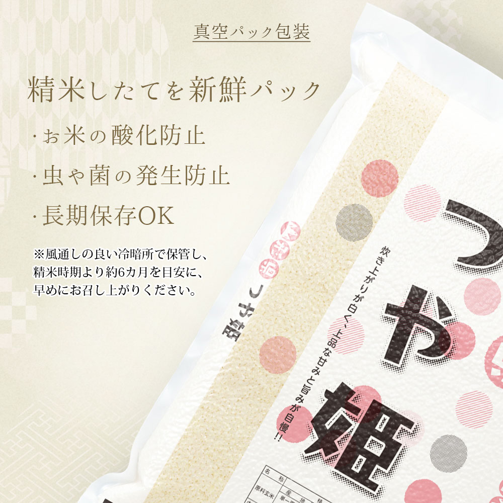 つや姫 真空パック 10kg 山形県産 令和7年産