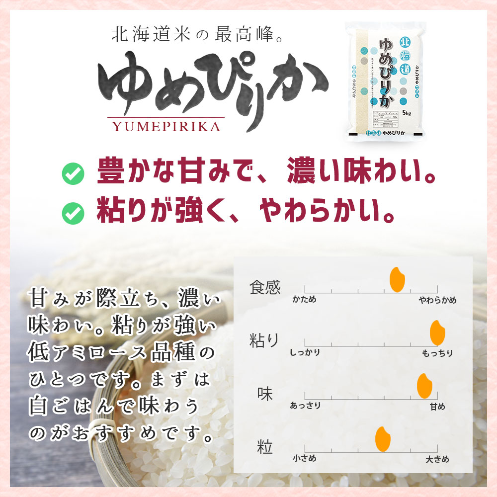 ゆめぴりか 真空パック 10kg 北海道産 令和7年産