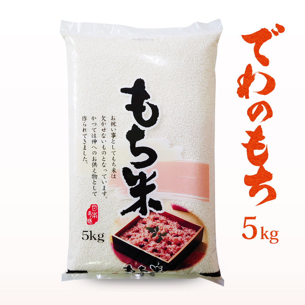 令和7年産 でわのもち 5kg 送料無料 山形県産 もち米 餅米 国内産
