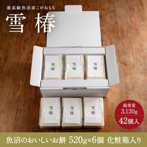 魚沼のおいしいお餅 6個入り 贈答用 化粧箱入り