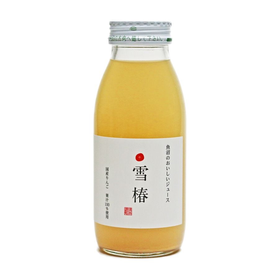 魚沼のおいしいジュース 雪椿 国産りんご 200ml×20本