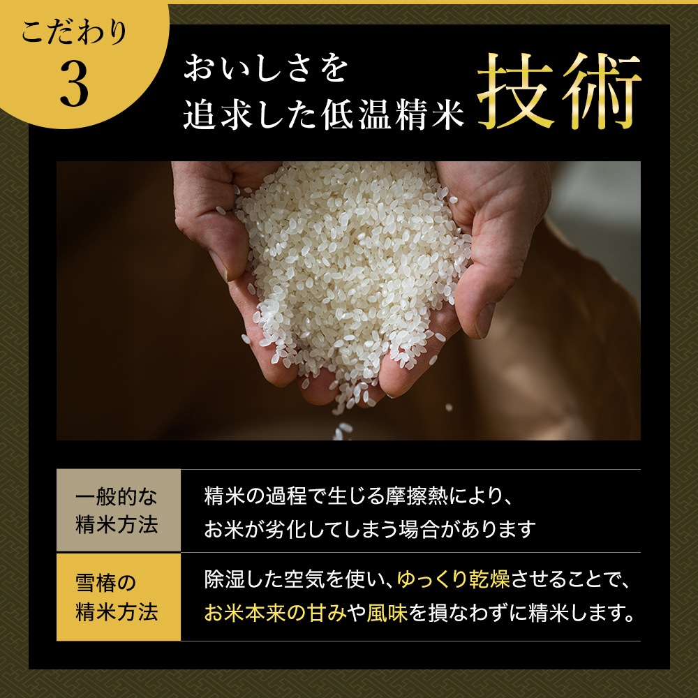 【木箱入り 風呂敷包み】令和7年産 最高級魚沼産コシヒカリ「雪椿」1kg×3袋