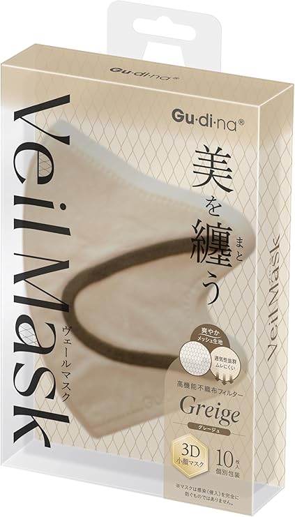 青山通商｜AOYAMA Gu・di・na ヴェールマスク グレージュ 10枚の通販
