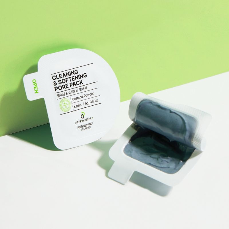 【直送品（買い合わせ不可）】[1箱]DIFFER&DEEPER (ディファー&ディーパー) クレンジング＆ソフニングポアーパック【使用期限】2026.06.27以降　5gx7個　