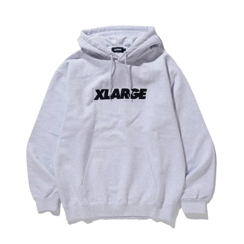 Lサイズ X-LARGE メンズ STANDARD LOGO HOODEDSWEATSHIRT 101233012007 ASH　　