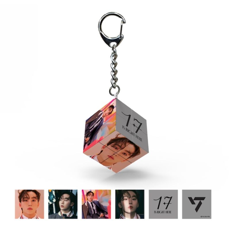 【直送品（買い合わせ不可）】[1個]SEVENTEEN(セブンティーン) 公式グッズ ミニキューブキーリング  SEUNGKWAN　　
