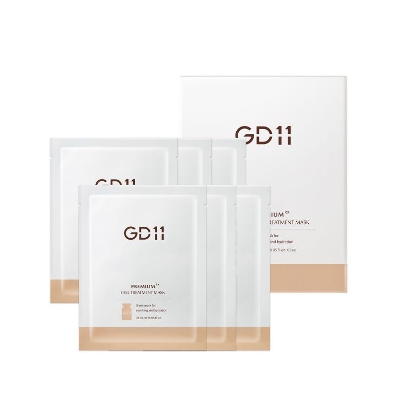 【直送品（買い合わせ不可）】[1箱]GD11(ジーディーイレブン) プレミアムRx セルトリートメントマスク (6枚入)【使用期限】2026.12.26以降　23 ml × 6枚　