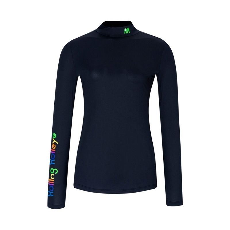 【直送品（買い合わせ不可）】Mサイズ レディース Rolling Rolleye クールレインボー インナーウェア ブラック　　