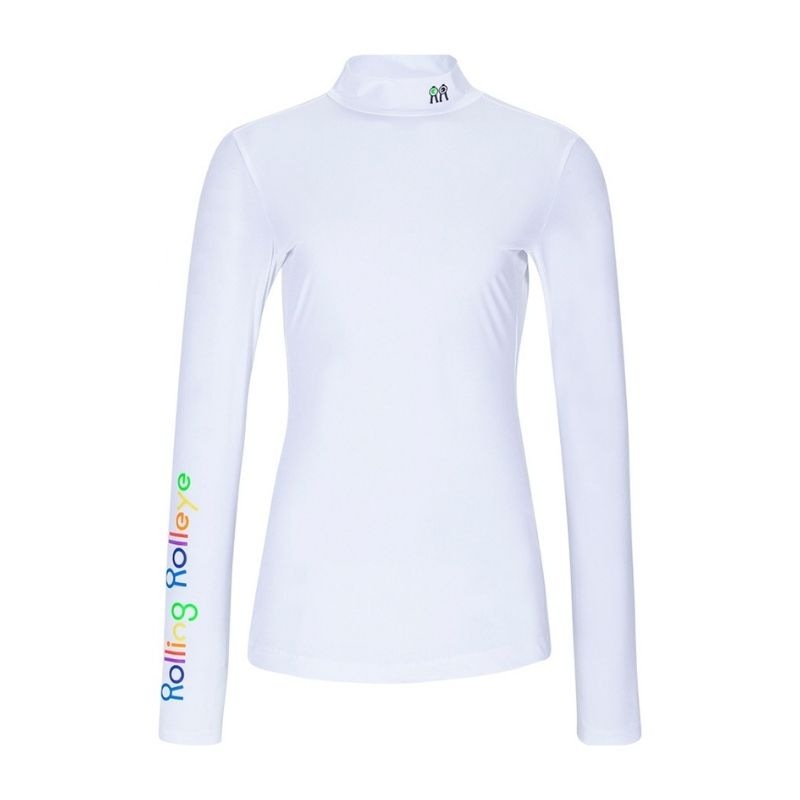 【直送品（買い合わせ不可）】Sサイズ レディース Rolling Rolleye クールレインボー インナーウェア ホワイト　　