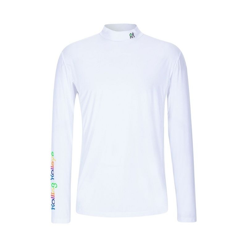 【直送品（買い合わせ不可）】Lサイズ メンズ Rolling Rolleye クールレインボー インナーウェア ホワイト　　