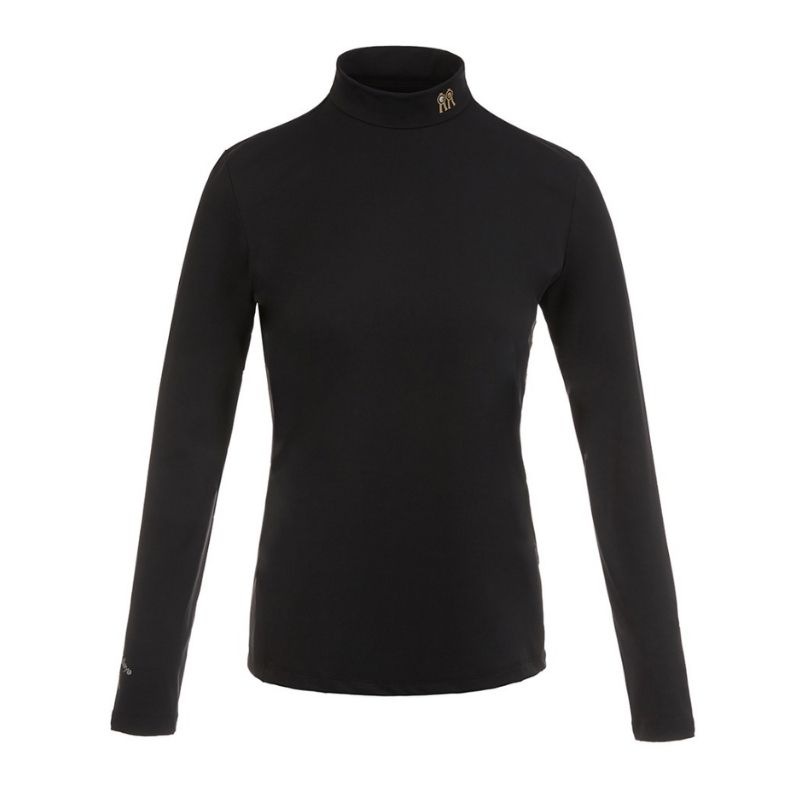 【直送品（買い合わせ不可）】Sサイズ レディース Rolling Rolleye インナーウェア ブラウンロゴ ブラック　　