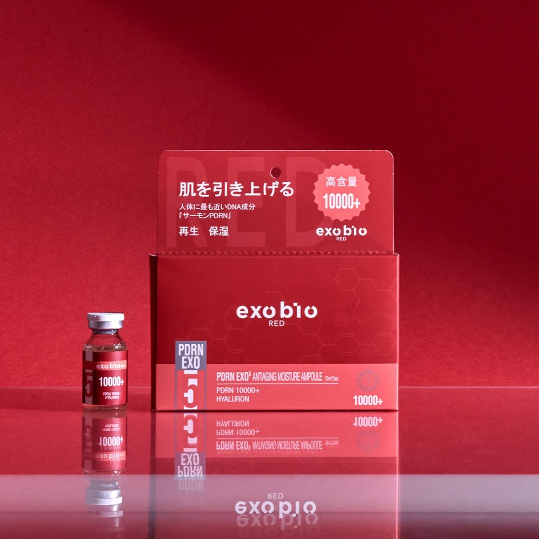 【直送品（買い合わせ不可）】[1箱]exobio(エクソバイオ) EXOBIO 357 RED PDRN エクソ アンチエイジング アンプル　15ml×2本　