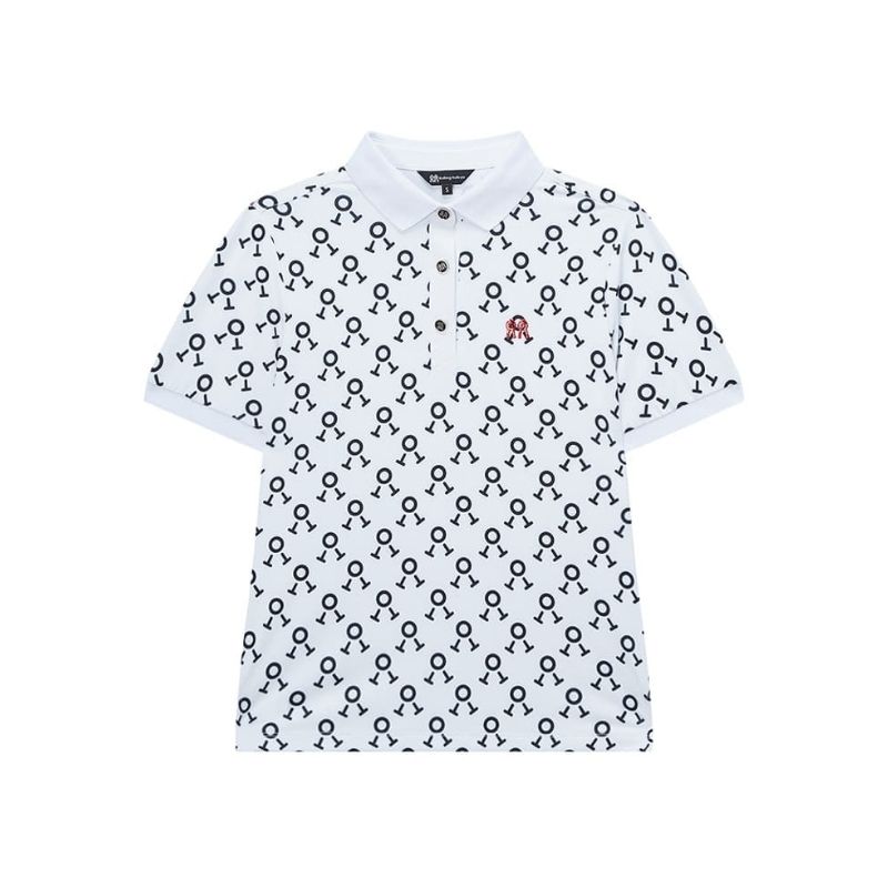 【直送品（買い合わせ不可）】XSサイズ レディース Rolling Rolleye エイミー パターン クール カラーTシャツ ホワイト　　