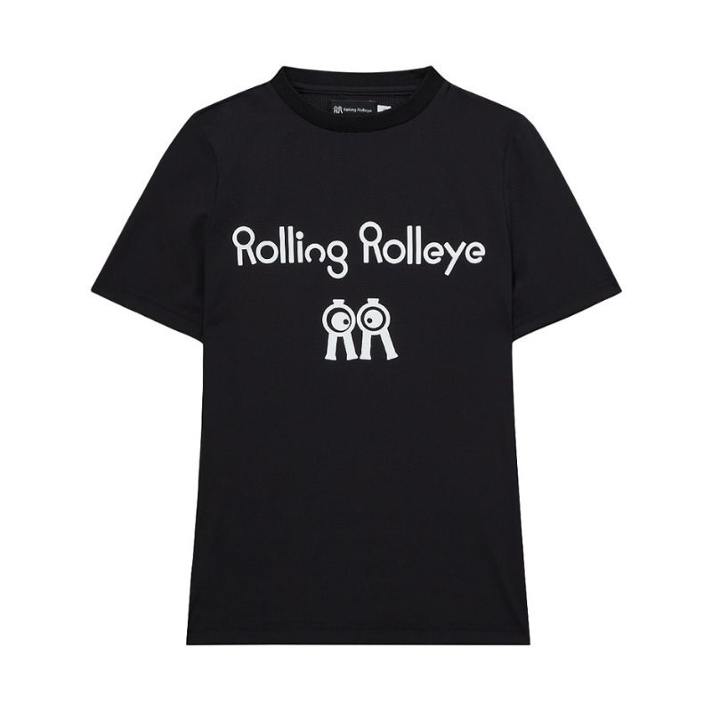 【直送品（買い合わせ不可）】XSサイズ ユニセックス Rolling Rolleye ロールロール クリーンコレクション Tシャツ ブラック　　
