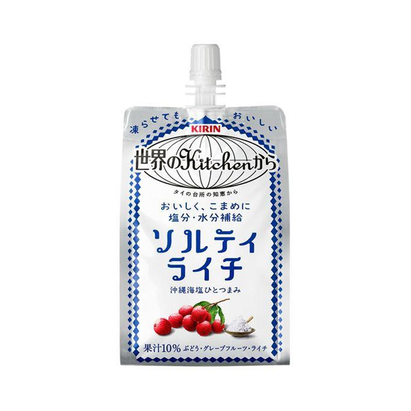 [15本]キリン 世界のKitchenから ソルティライチ パウチ　300g　賞味期限2025.09.30