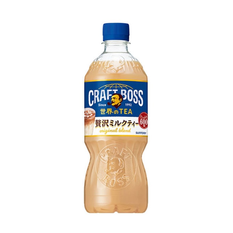 24本]サントリー クラフトボス 世界のTEA 贅沢ミルクティー 600ml 賞味