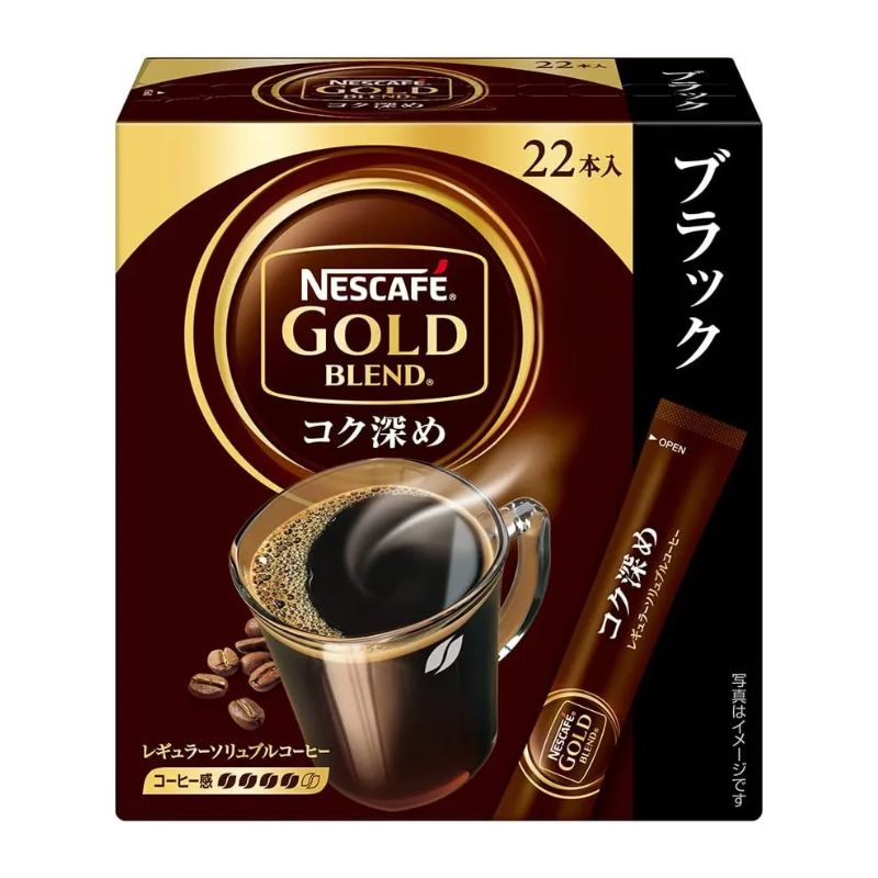 [6個]ネスレ ネスカフェ ゴールドブレンド コク深め ブラック　2g×22本　賞味期限2026.03.31