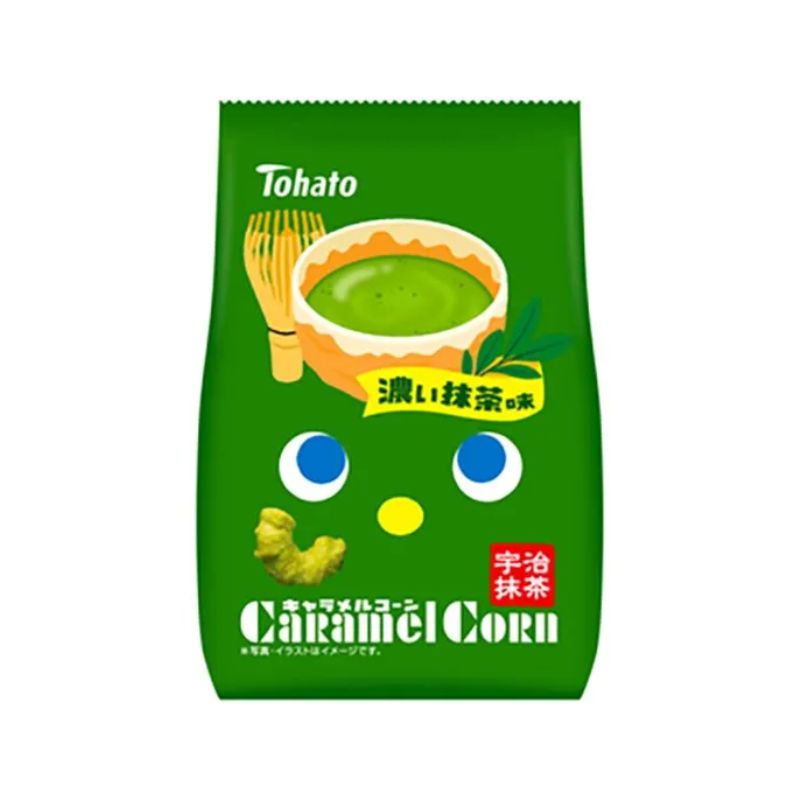 [6個]東ハト キャラメルコーン濃い抹茶　62g　賞味期限2025.10.28
