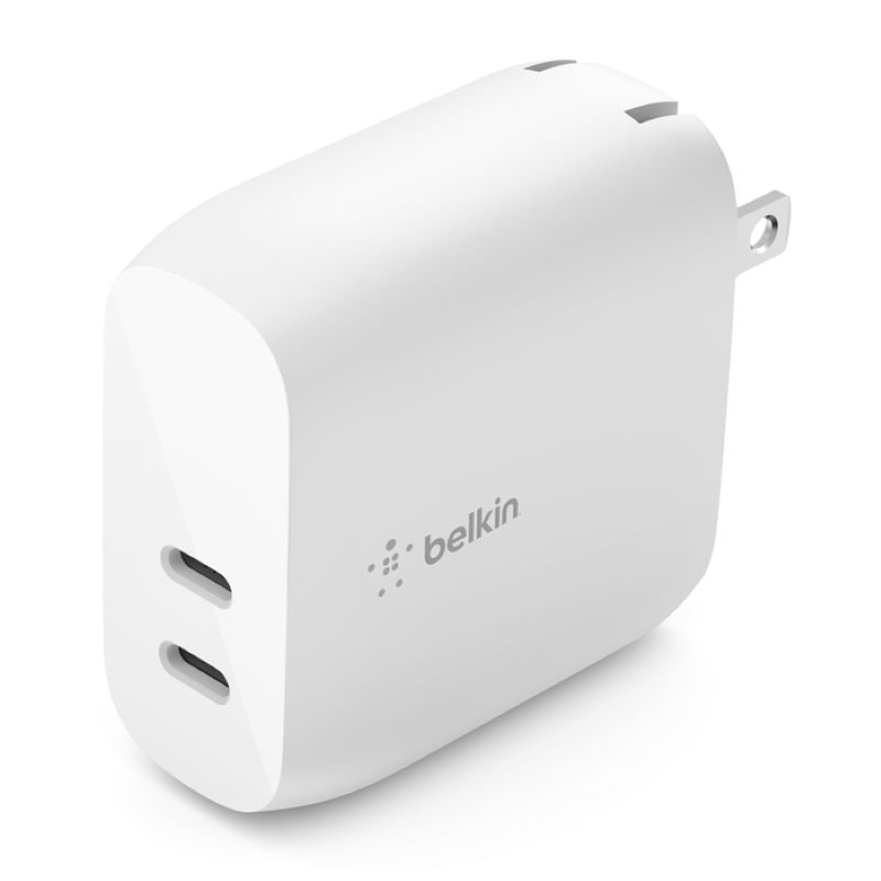 [1個]Belkin デュアルUSB-C PD ウォールチャージャー 40W　　